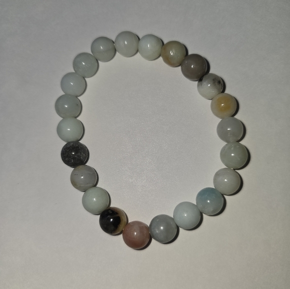 8mm Amazonite Bracelet - Picture 3 of 6